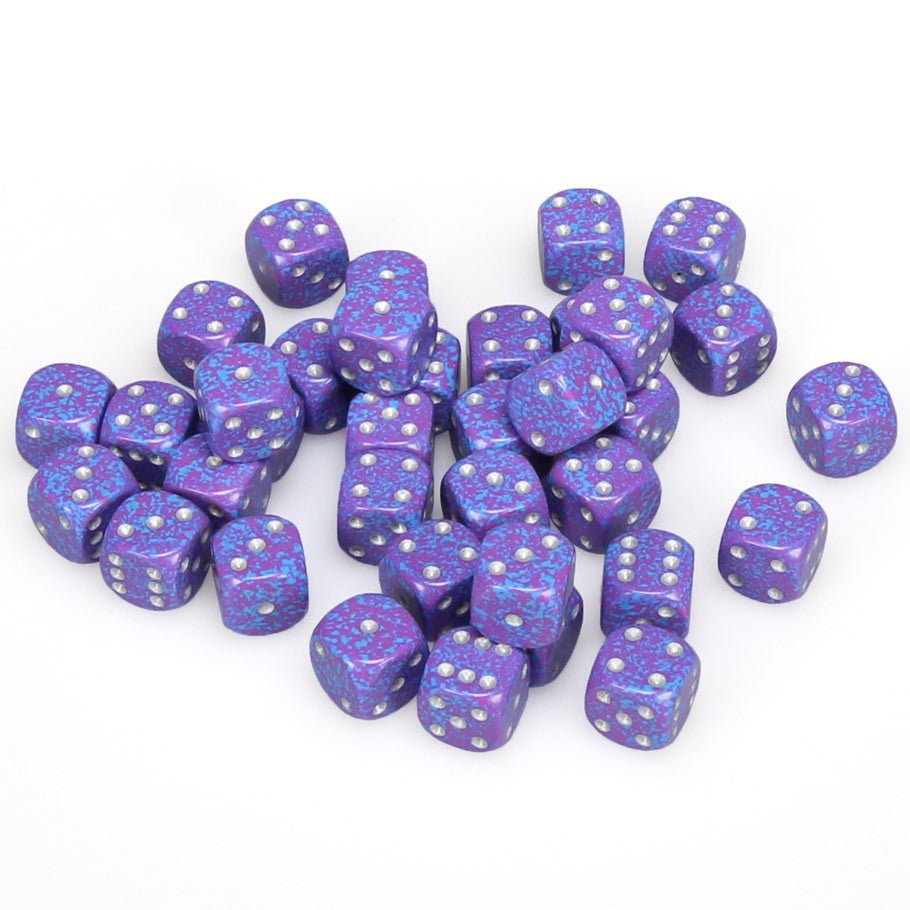 DADOS CHESSEX 12MM D6 SPECKLED SILVER TETRA