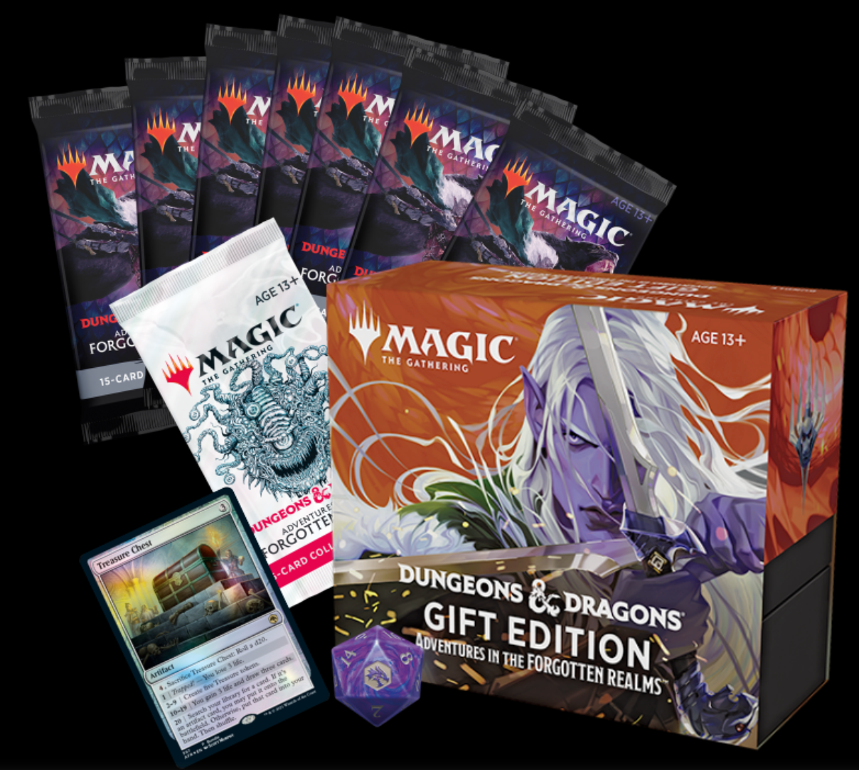 MTG GIFT BUNDLE D&D ADVENTURES IN THE FORGOTTEN REALMS INGLES