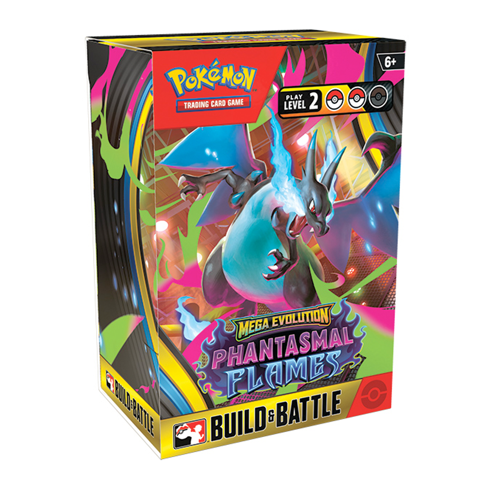 Pokémon - Mega Evolution 02 Phantasmal Flames- Build & Battle Box - Ingles