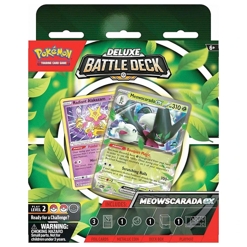 Pokémon Deluxe Battle Deck Meowscarada/Quaquaval Ex - Ingles