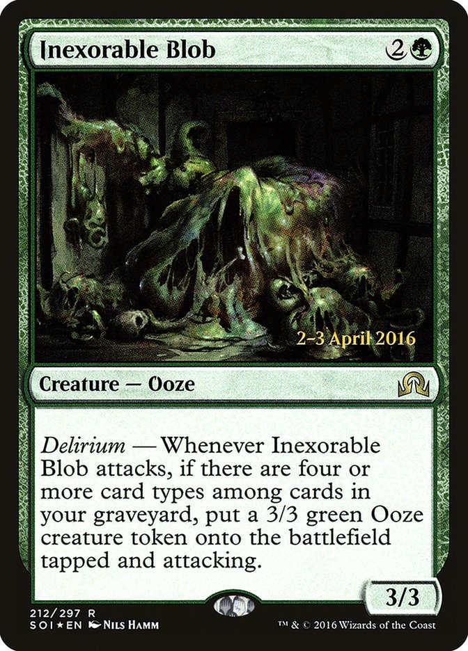 Inexorable Blob [Shadows over Innistrad Prerelease Promos] 