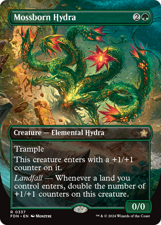 Mossborn Hydra (Borderless) - Español [Foundations]