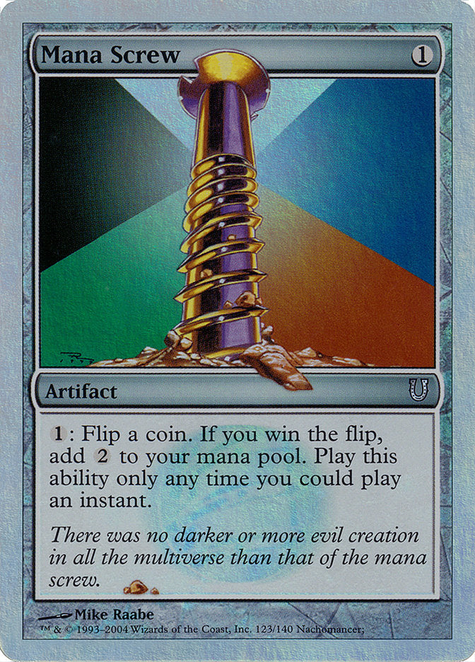 Mana Screw (Alternate Foil) [Unhinged] 