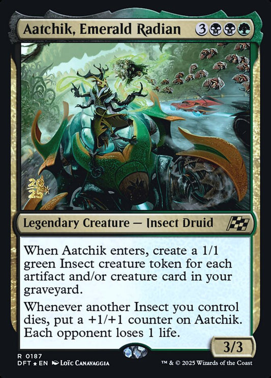 Aatchik, Emerald Radian [Aetherdrift Prerelease Promos]