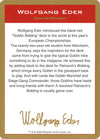 Wolfgang Eder Bio [World Championship Decks 2003]
