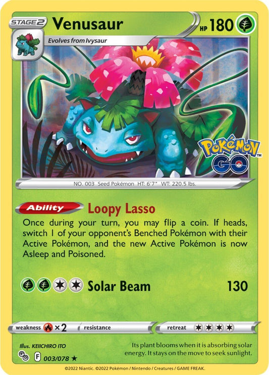 Venusaur (003/078) [Pokémon GO] - Español