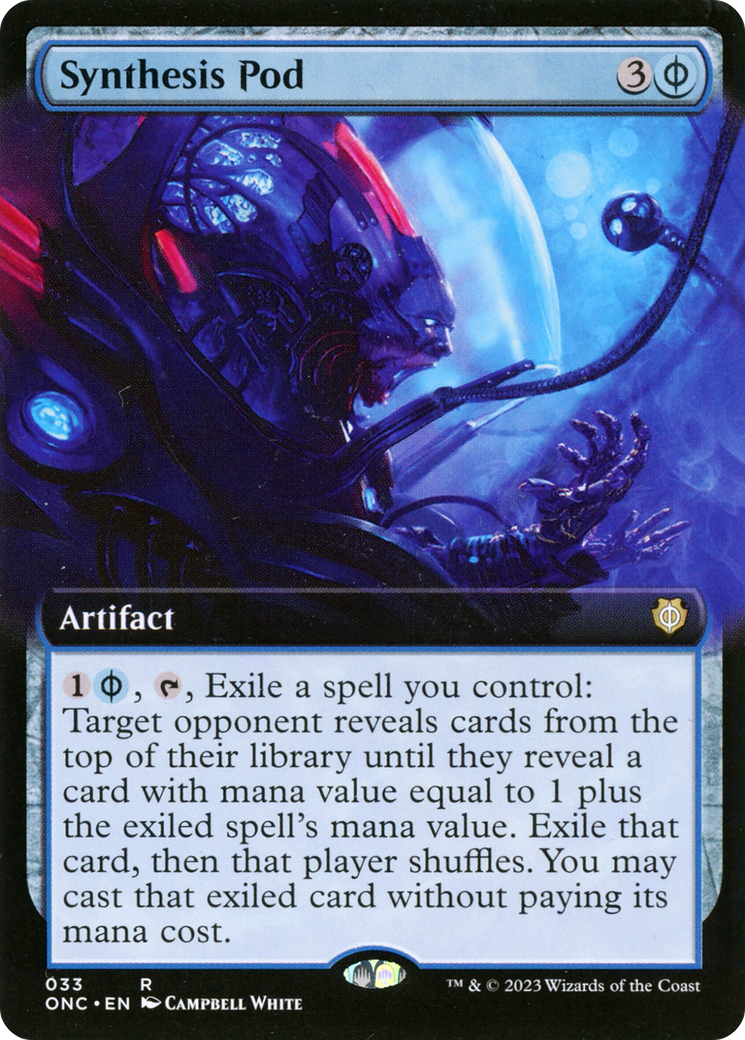 Synthesis Pod (Extended Art) [Phyrexia: All Will Be One Commander] 