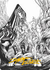 Lukka, Bound to Ruin Art Card (Gold-Stamped Signature) [Phyrexia: All Will Be One Art Series]
