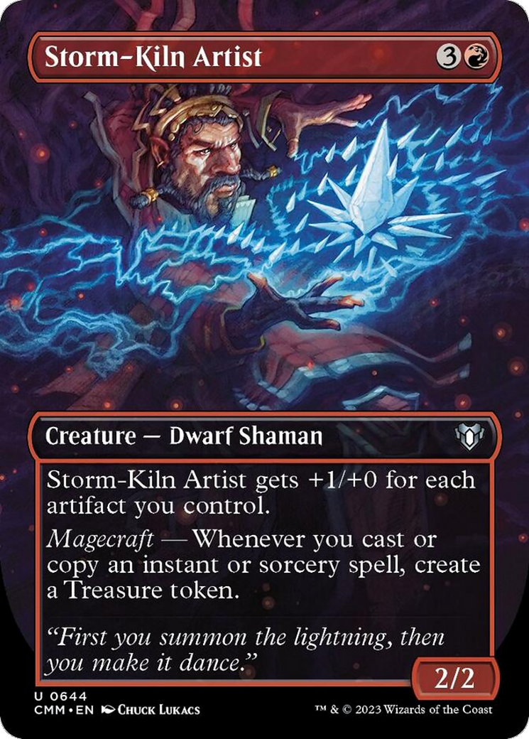 Storm-Kiln Artist (Borderless Alternate Art) [Commander Masters] 