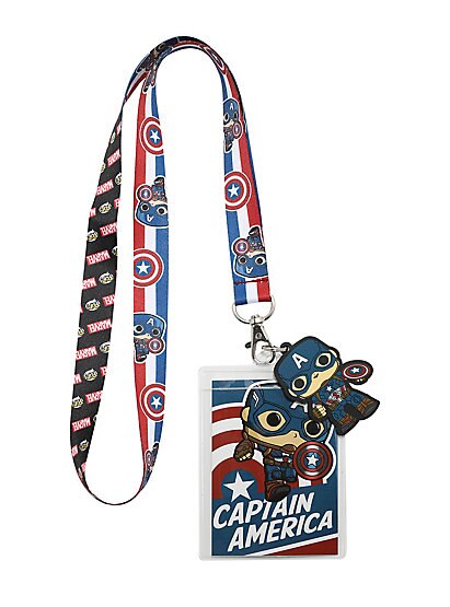 FUNKO POP! LANYARD CAPTAIN AMERICA
