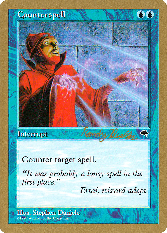 Counterspell (Randy Buehler) [World Championship Decks 1998] 