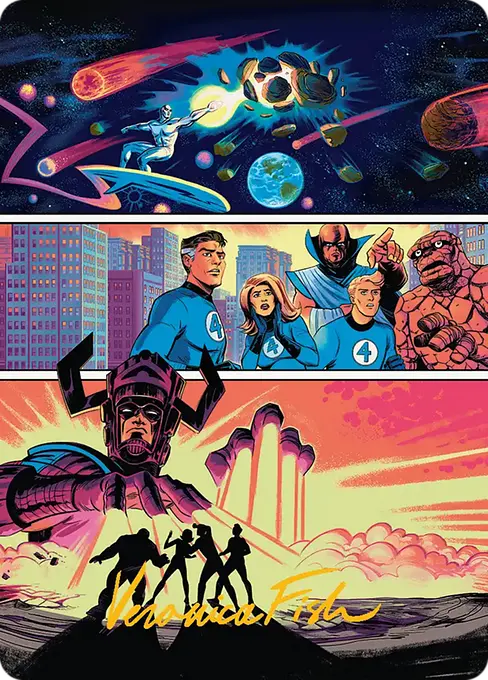 The Coming of Galactus Art Card [Marvel Super Heroes Art Series]