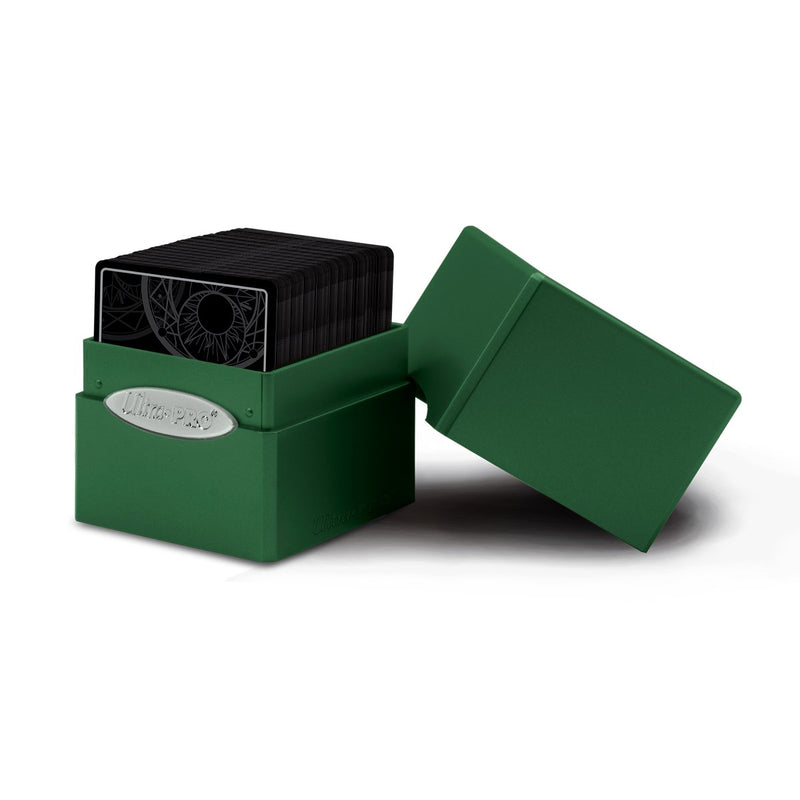 SATIN CUBE - FOREST GREEN
