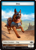 Dog // Goblin Double-Sided Token [Tarkir: Dragonstorm Commander Tokens]