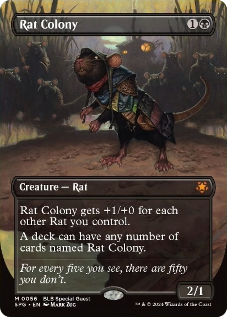 Rat Colony Español (Borderless) [Bloomburrow Special Guests]