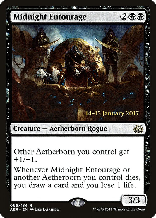 Midnight Entourage - Español [Aether Revolt Prerelease Promos]