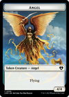 Copy (54) // Angel Double-Sided Token [Commander Masters Tokens] 