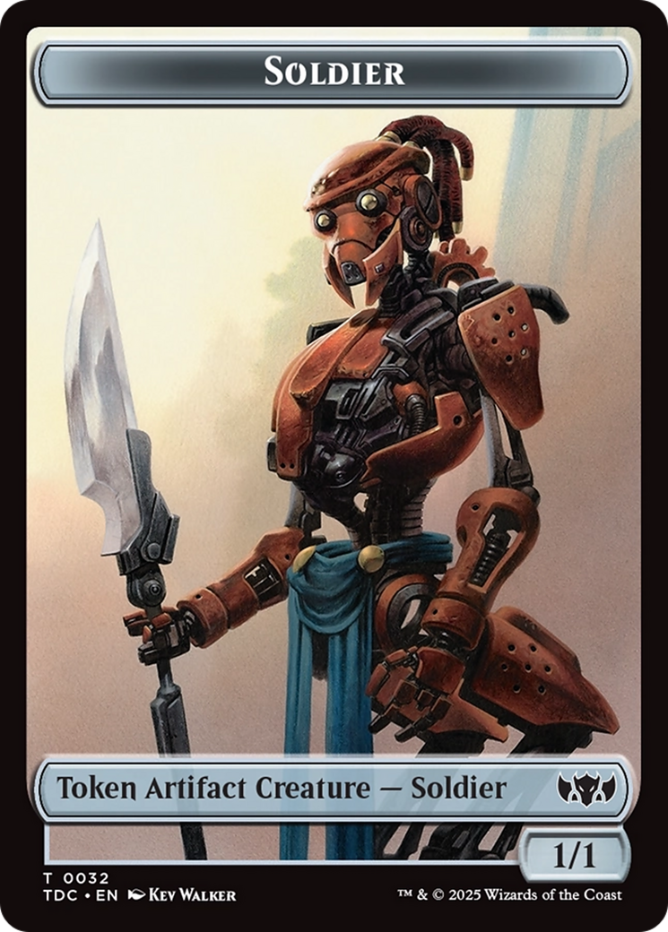 Solider (0032) // Copy Double-Sided Token [Tarkir: Dragonstorm Commander Tokens]