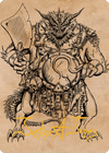 Thrakkus the Butcher Art Card (Gold-Stamped Signature) [Commander Legends: Battle for Baldur's Gate Art Series]