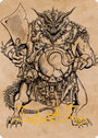 Thrakkus the Butcher Art Card (Gold-Stamped Signature) [Commander Legends: Battle for Baldur's Gate Art Series]