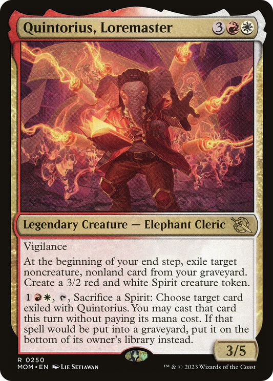 Quintorius, Loremaster [March of the Machine] - Español
