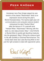 Peer Kroger Bio [World Championship Decks 2003]