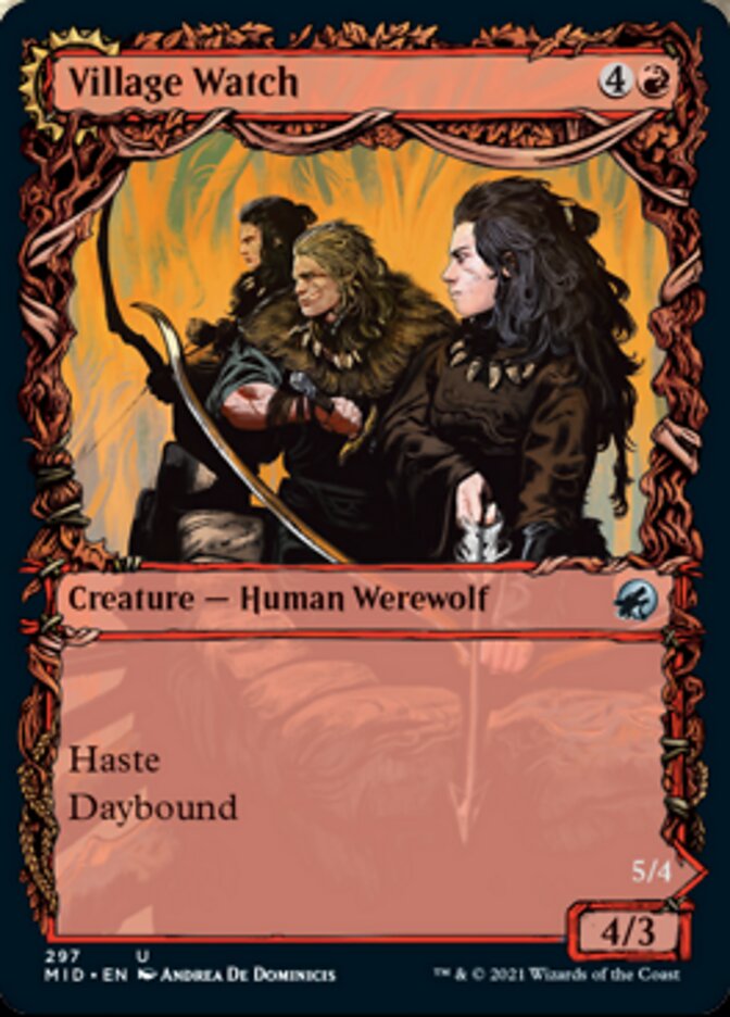 Village Watch // Village Reavers (Showcase Equinox) [Innistrad: Midnight Hunt] 