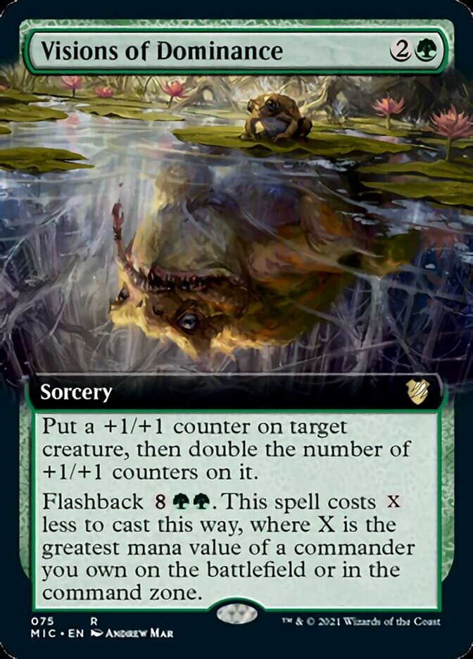 Visions of Dominance (Extended Art) [Innistrad: Midnight Hunt Commander] 