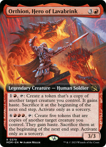 Orthion, Hero of Lavabrink (Extended Art) [March of the Machine] - Español