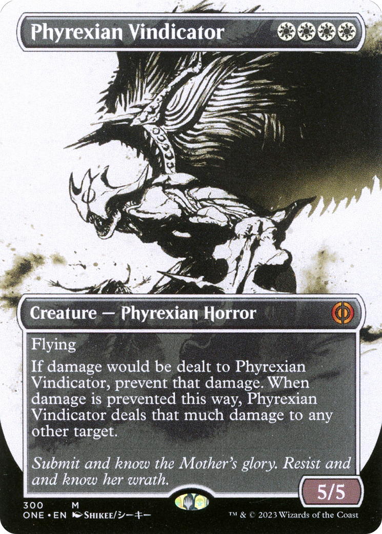 Phyrexian Vindicator (Borderless Ichor) [Phyrexia: All Will Be One] 