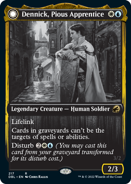 Dennick, Pious Apprentice // Dennick, Pious Apparition [Innistrad: Double Feature] 