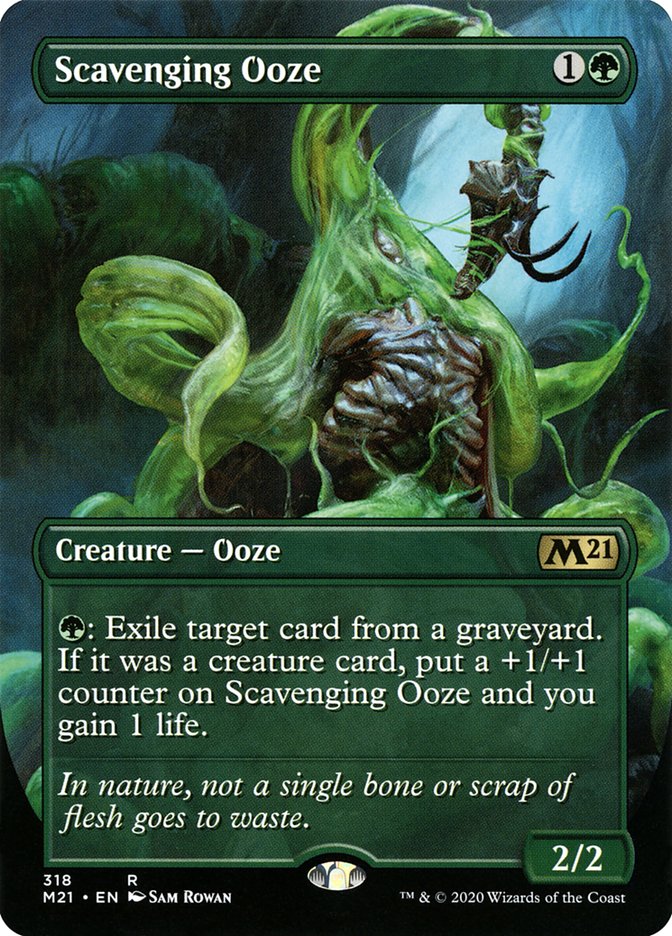 Scavenging Ooze (Borderless Alternate Art) [Core Set 2021] 