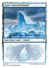 Snow-Covered Island (White Border) [Mystery Booster 2]