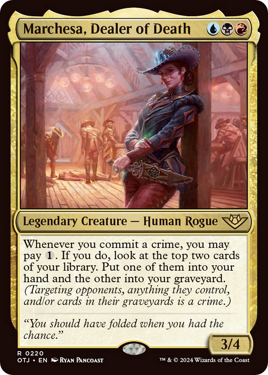 Marchesa, Dealer of Death [Outlaws of Thunder Junction] - Español