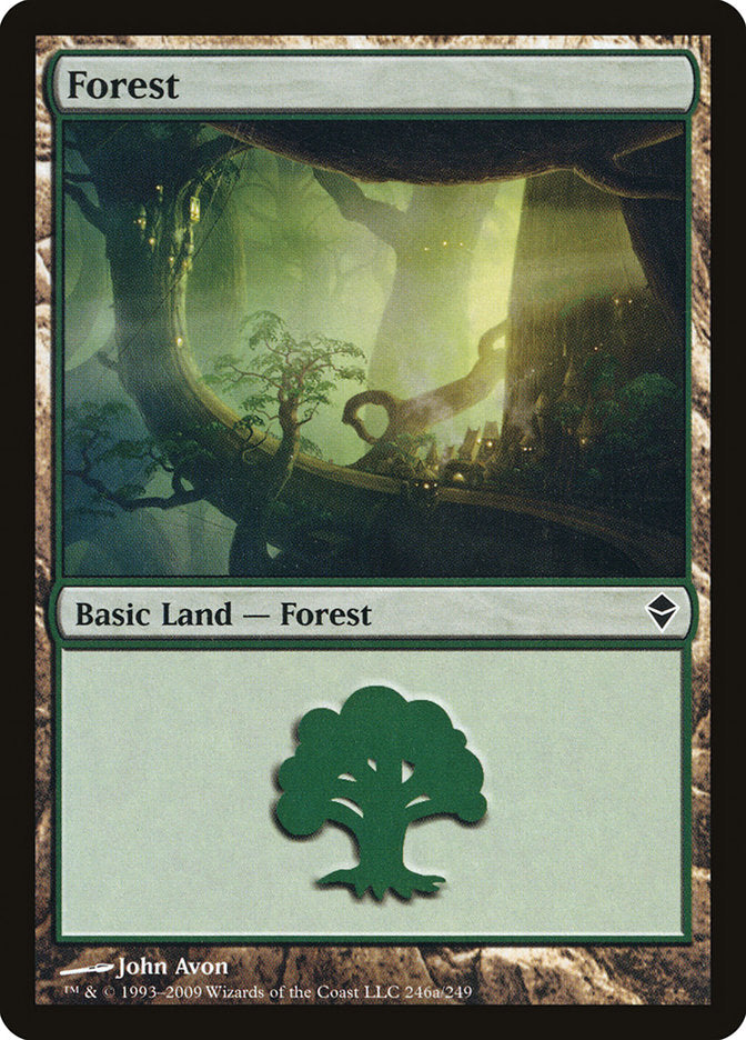 Forest (246a) [Zendikar] 