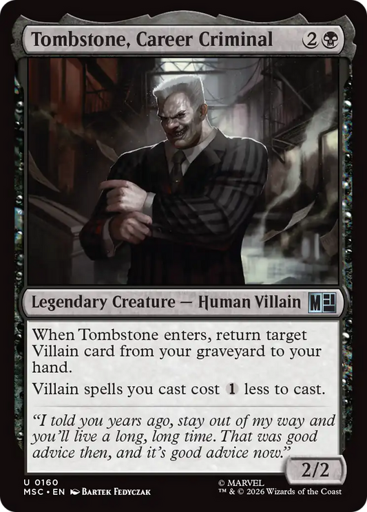 Tombstone, Career Criminal (0160) [Marvel Super Heroes Commander]