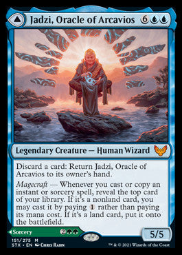 Jadzi, Oracle of Arcavios // Journey to the Oracle [Strixhaven: School of Mages] - Español