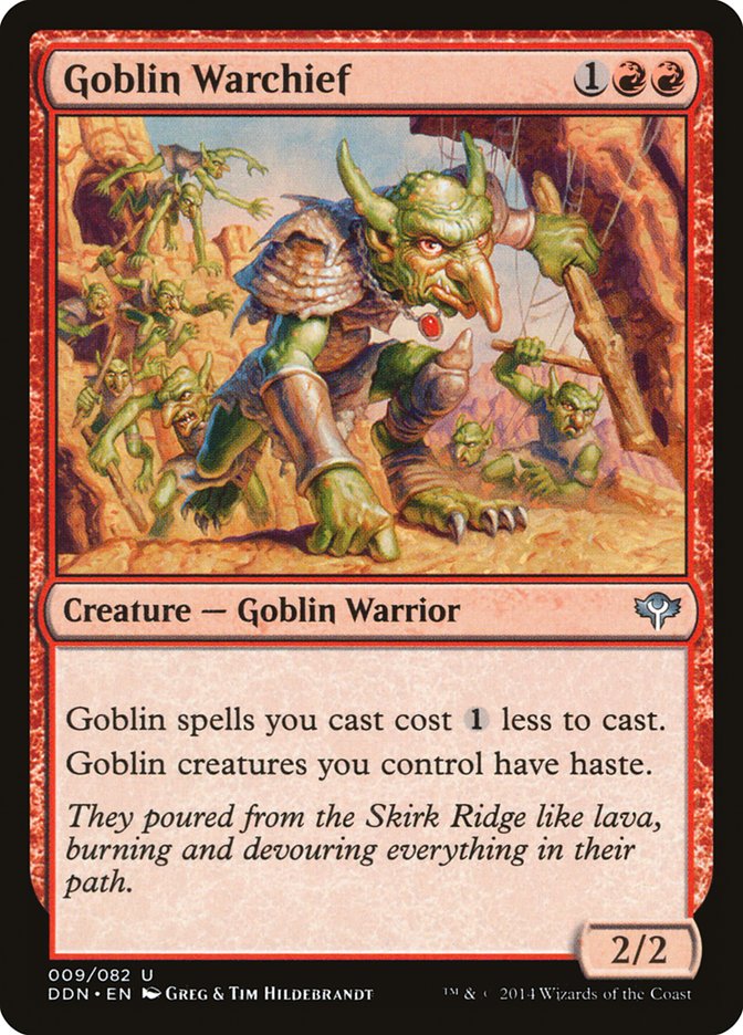 Goblin Warchief [Duel Decks: Speed ​​vs. cunning] 