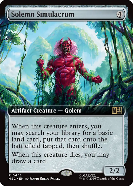 Solemn Simulacrum (Extended Art) [Marvel Super Heroes Commander]