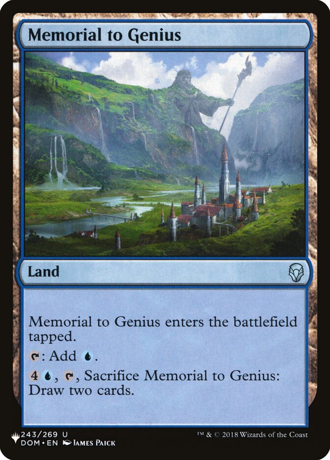 Memorial to Genius [The List] 