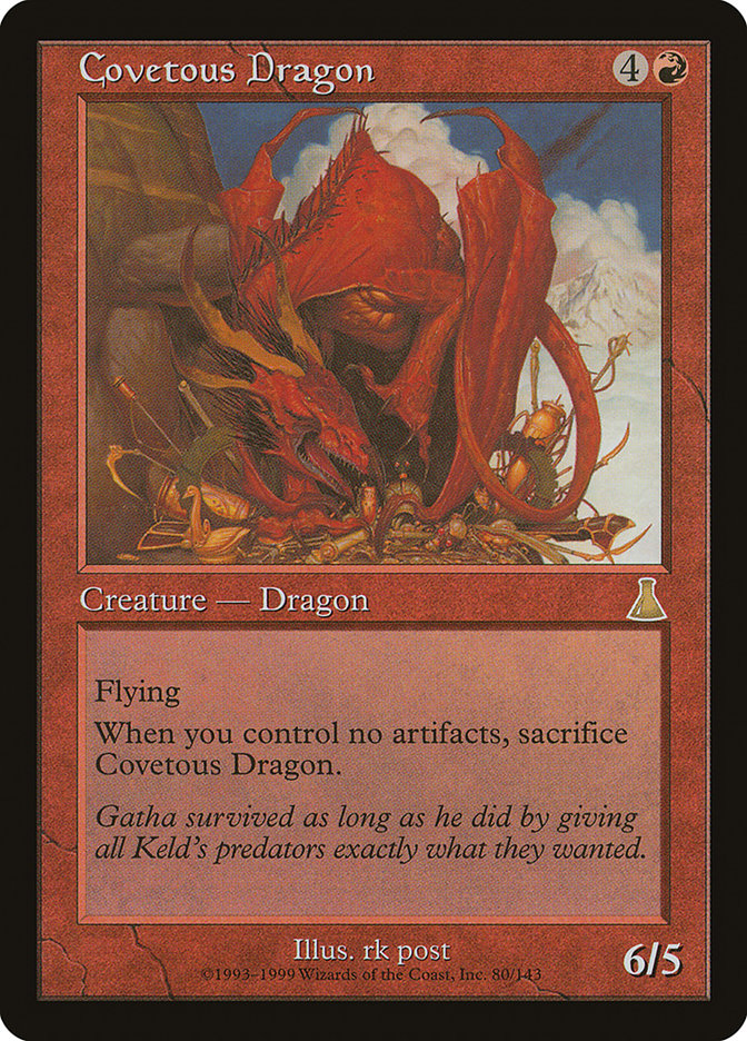 Covetous Dragon [Urza's Destiny] 
