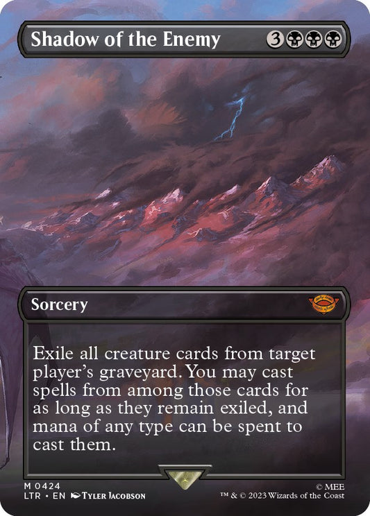 Shadow of the Enemy (Borderless Alternate Art) [The Lord of the Rings: Tales of Middle-Earth] - Español