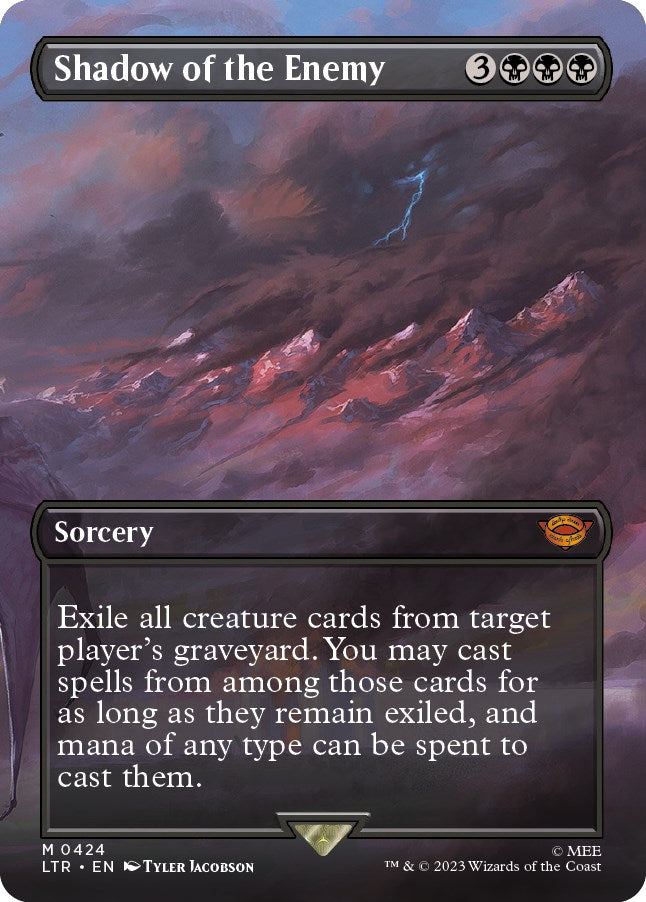 Shadow of the Enemy (Borderless Alternate Art) [The Lord of the Rings: Tales of Middle-Earth] - Español