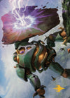 Walking Bulwark Art Card (Gold-Stamped Signature) [Dominaria United Art Series]