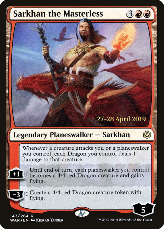 Sarkhan the Masterless [War of the Spark Prerelease Promos] 