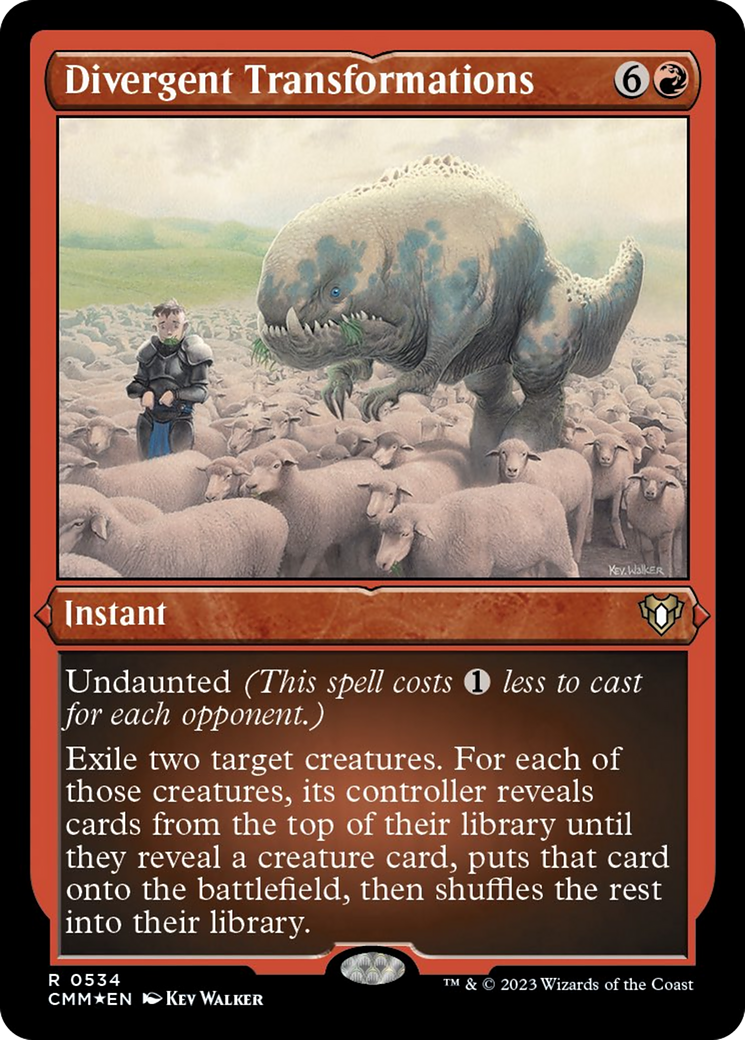 Divergent Transformations (Foil Etched) [Commander Masters] 