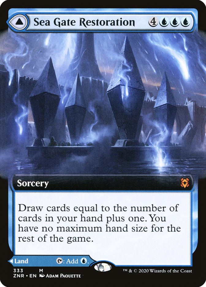 Sea Gate Restoration // Sea Gate, Reborn (Extended Art) [Zendikar Rising] 