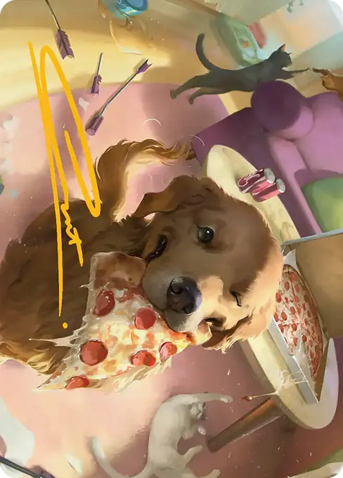 Lucky the Pizza Dog Art Card [Marvel Super Heroes Art Series]