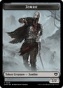 Zombie (0019) // Emblem - Ob Nixilis of the Black Oath Double-Sided Token [Commander Masters Tokens]