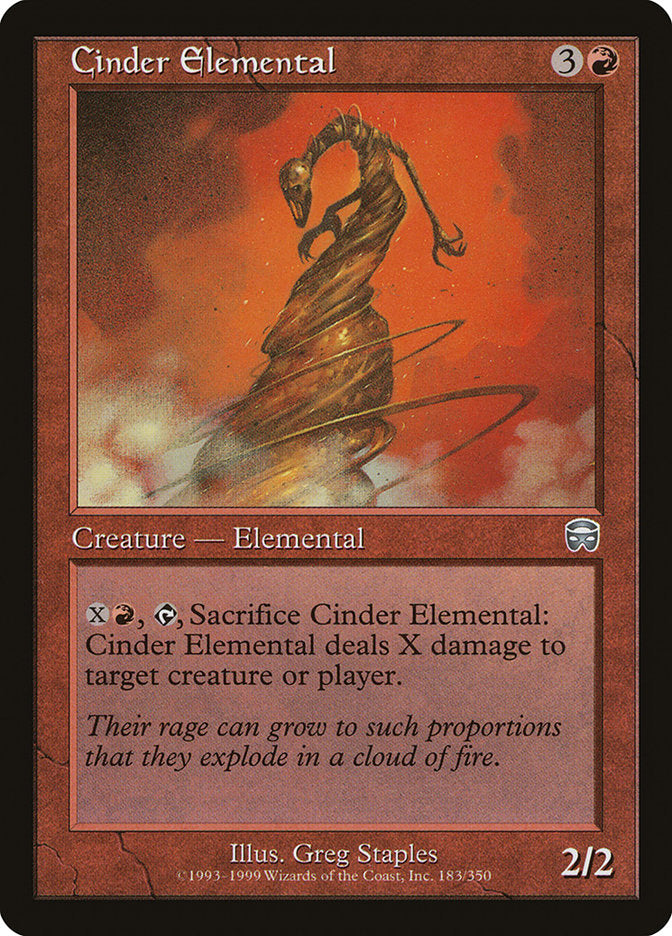Cinder Elemental [Mercadian Masques] 